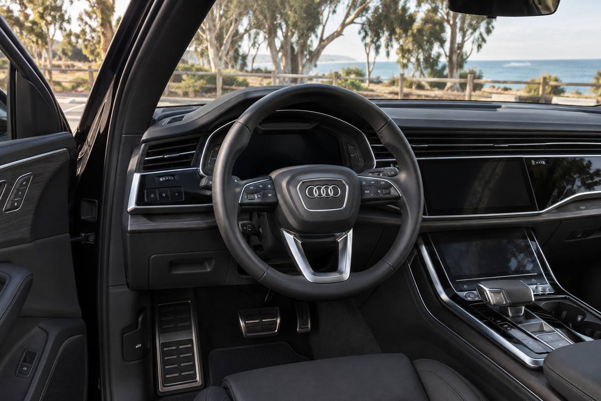 2026 Audi Q8 Sport Black — interior, dashboard and front seats
