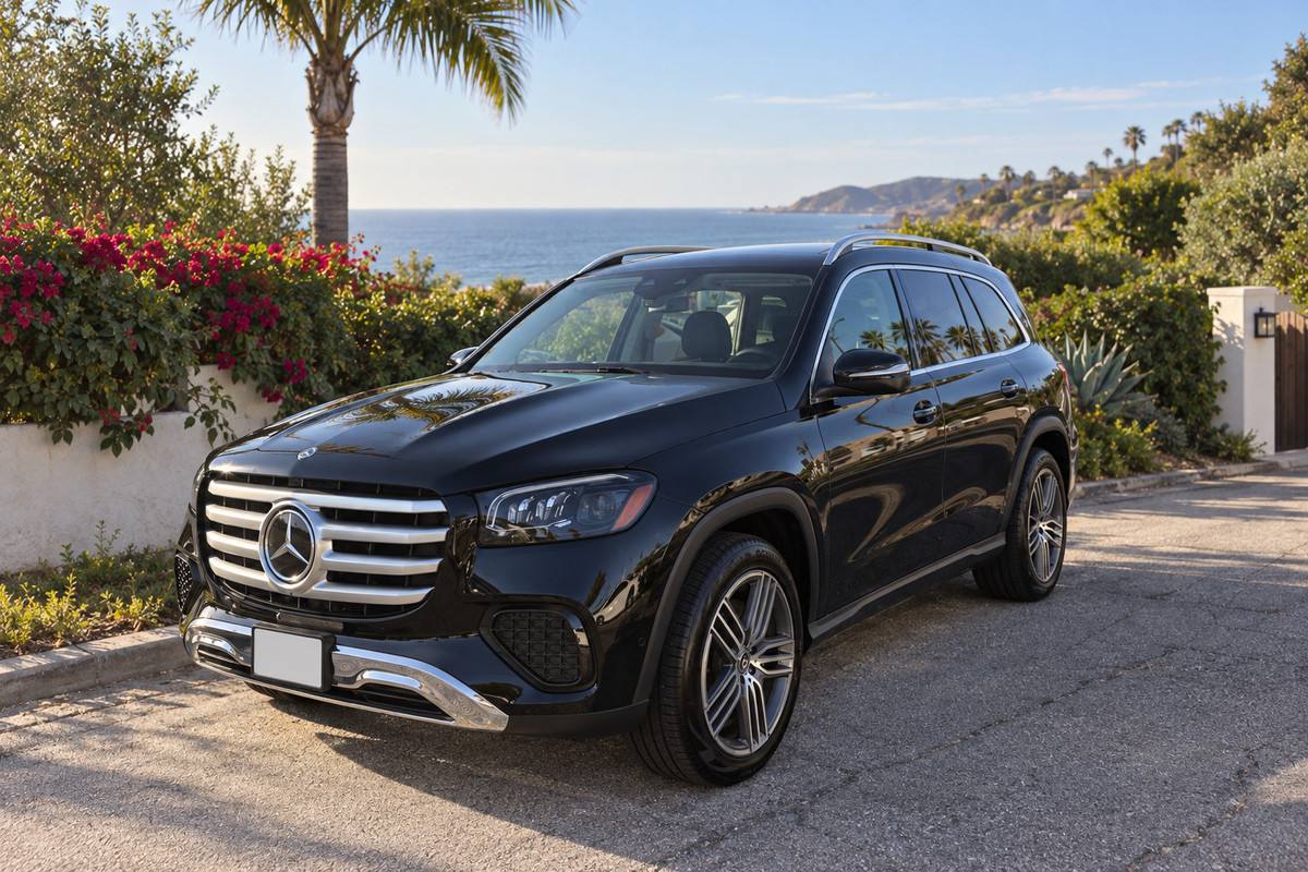2026 Mercedes-Benz GLS 450 Black 2026 — parked in Los Angeles